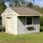 Menomonee Falls shed repair new roof and roll up door